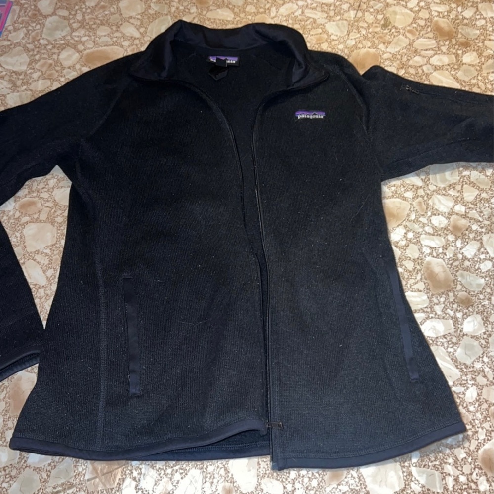 Patagonia black full zip jacket women’s size medium